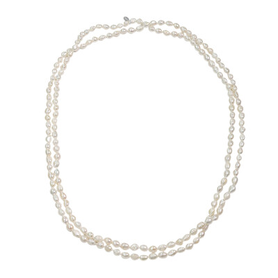 Freshwater pearl Silver Necklace (TPC)