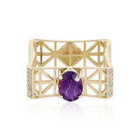 9K Uruguayan Amethyst Gold Ring (Ornaments by de Melo)