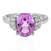 Brazilian Kunzite Platinium Ring