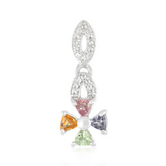 Pink Cuprian Tourmaline Silver Pendant