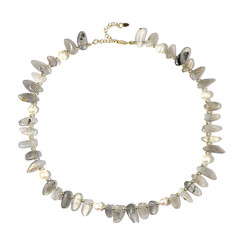 Labradorite Silver Necklace (Riya)