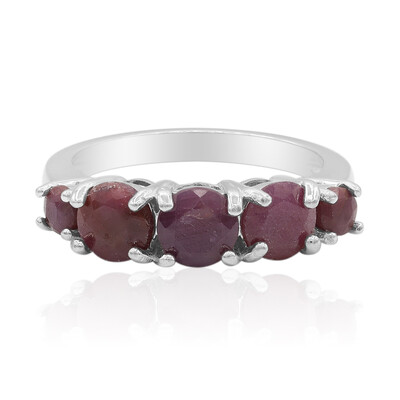 Ruby Silver Ring
