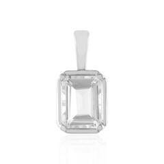 White Topaz Silver Pendant