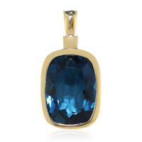 9K London Blue Topaz Gold Pendant (Tenner Diniz)