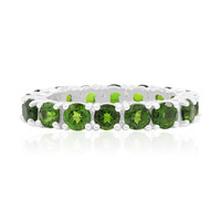 Russian Diopside Silver Ring
