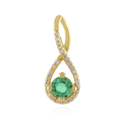 Ethiopian Emerald Silver Pendant