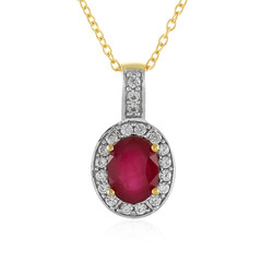 Madagascar Ruby Silver Necklace