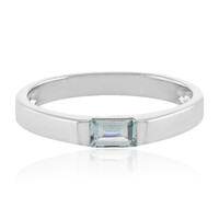 Aquamarine Silver Ring