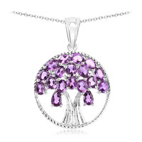 Amethyst Silver Necklace