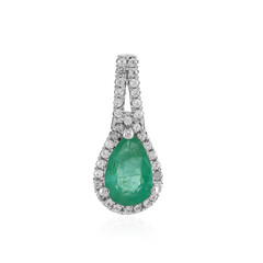 Colombian Emerald Silver Pendant