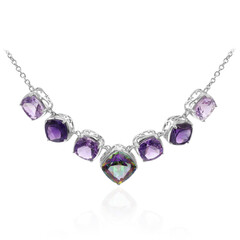 Mystic Quartz Silver Necklace