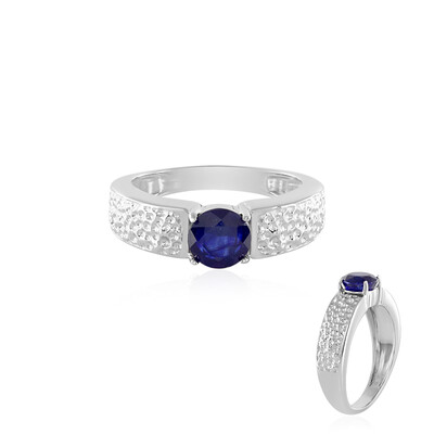 Madagascar Blue Sapphire Silver Ring
