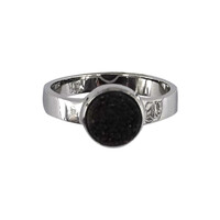Druzy Agate Silver Ring