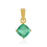 Ethiopian Emerald Silver Pendant