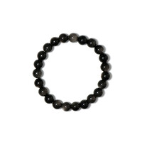 Silver Obsidian Bracelet