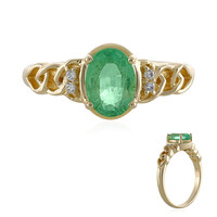 9K Ethiopian Emerald Gold Ring