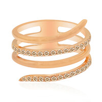9K SI Rose de France Diamond Gold Ring