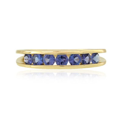 9K AAA Tanzanite Gold Ring (de Melo)