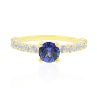 9K AAA Tanzanite Gold Ring (de Melo)