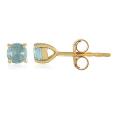 Blue Apatite Silver Earrings