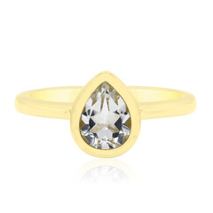 White Topaz Silver Ring