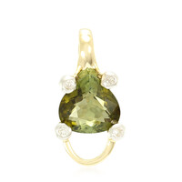 9K Cuprian Tourmaline Gold Pendant