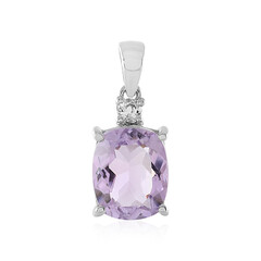 Rose de France Amethyst Silver Pendant