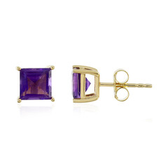 Zambian Amethyst Silver Earrings