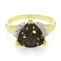 Smoky Quartz Silver Ring