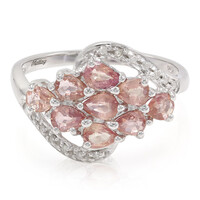 10K Unheated Padparadscha Sapphire Gold Ring
