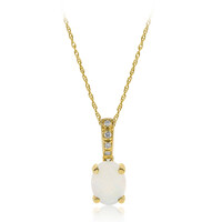 10K Australian Opal Gold Necklace