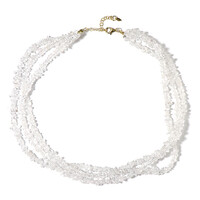 White Quartz Silver Necklace