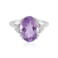 Rose de France Amethyst Silver Ring