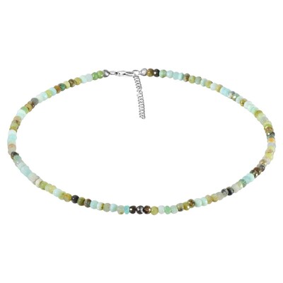 Opal Silver Necklace