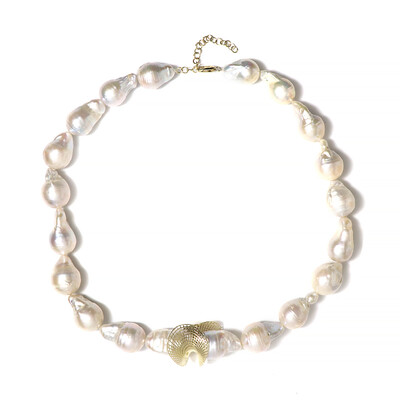 9K Freshwater pearl Gold Necklace (Ornaments by de Melo)