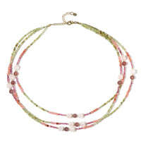 Grossular Garnet Silver Necklace (Riya)