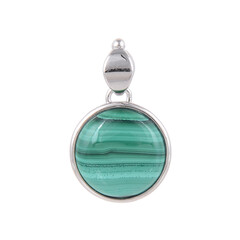 Malachite Silver Pendant
