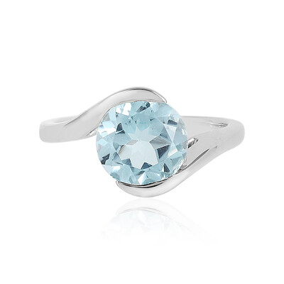 Sky Blue Topaz Silver Ring