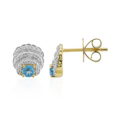 9K Hauynite Gold Earrings