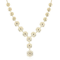 9K I2 Champagne Diamond Gold Necklace (Ornaments by de Melo)