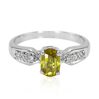 Cuprian Tourmaline Silver Ring