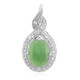 Imperial Chrysoprase Silver Pendant