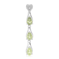 Cuprian Tourmaline Silver Pendant