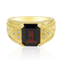 Garnet Silver Ring