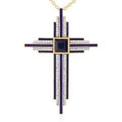 Blue Sapphire Silver Necklace