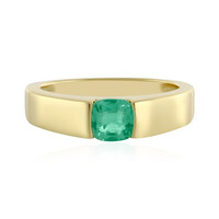Colombian Emerald Silver Ring