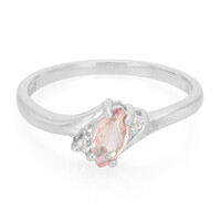 Padparadscha Sapphire Silver Ring