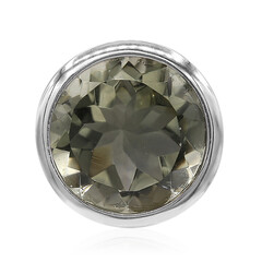 Green Amethyst Silver Pendant