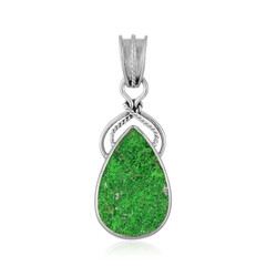 Uvarovite Silver Pendant