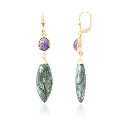 Seraphinite Silver Earrings (CUSTODANA)